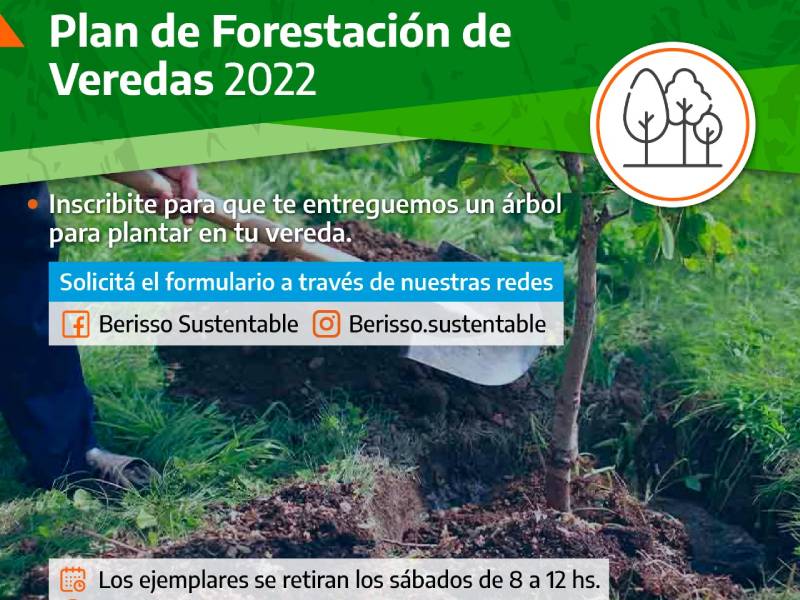 Plan de Forestación de Veredas